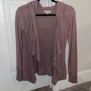 Mudd Mauve Cardigan